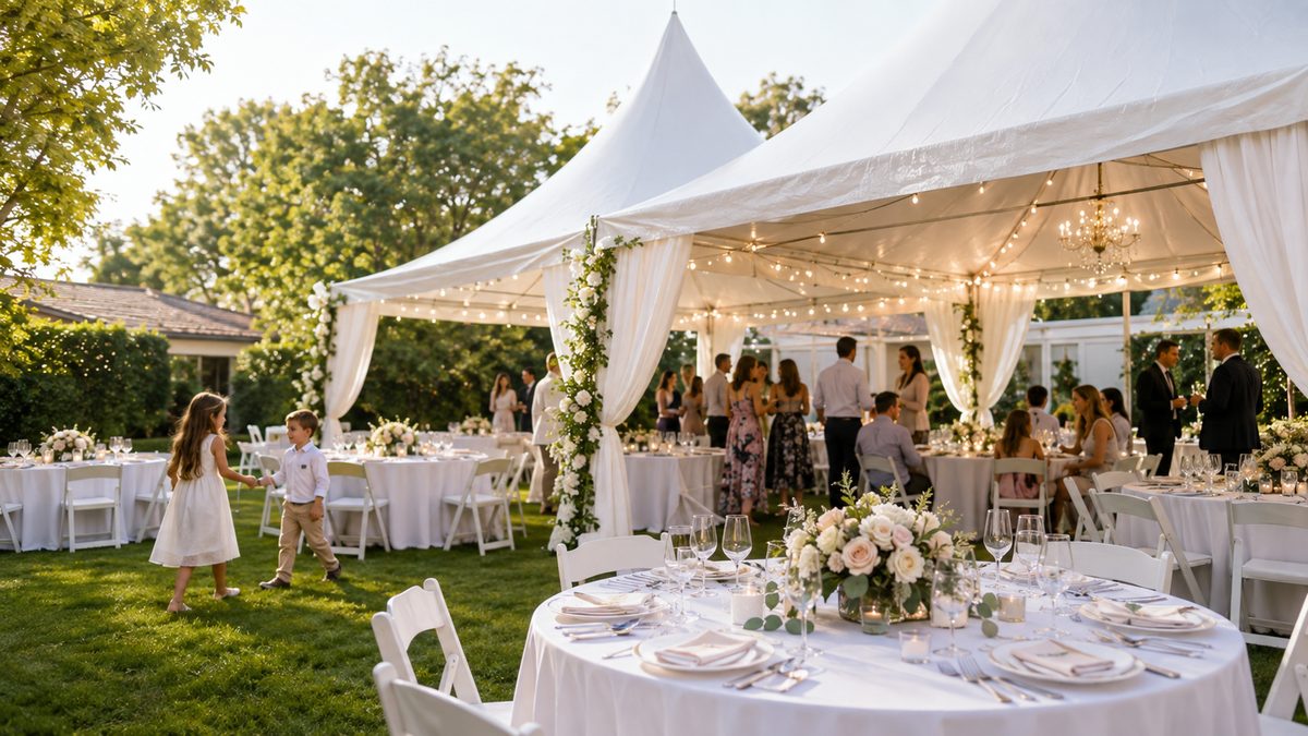 Elegant tented reception