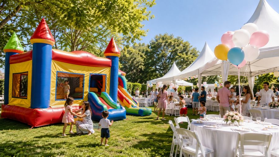 Party with dessert table and concessions